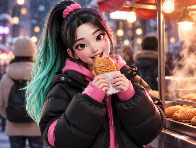 Daon Winter Street · Bungeoppang