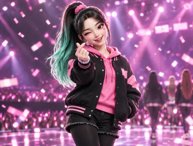 Daon Stage · Ending finger heart