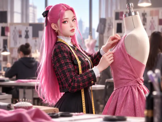 Hayul 学校 · ファッションデザインの実習