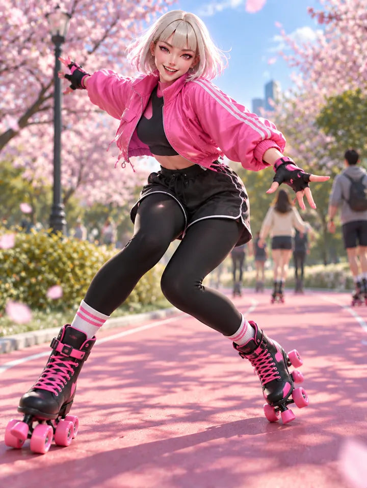 Rin Spring · Roller skating
