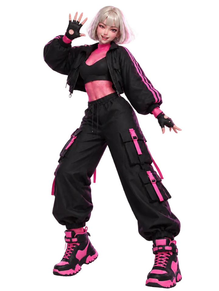 Full-body art of Rin