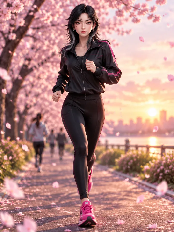 Seoa Primavera · Correr entre cerezos