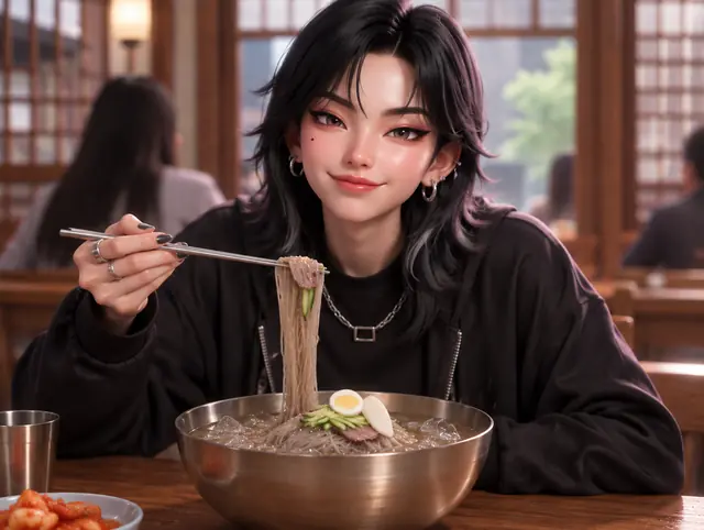 Seoa Almuerzo · Naengmyeon de Pyongyang